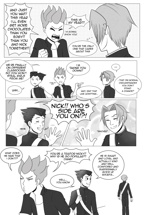azherwind-art: Happy valentine´s day! This is a bit of an advance of the Ace Attorney comic im