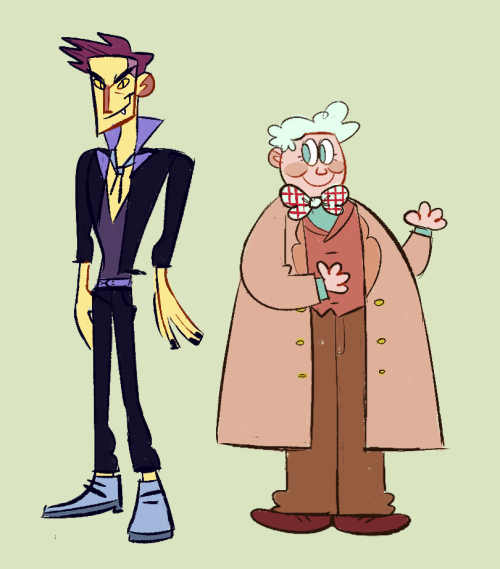 anthony-juliet-crowley:wanted to redraw these two in an updated style and accidentally made them loo