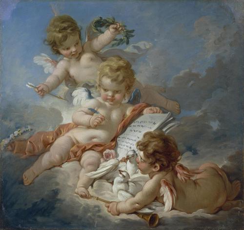 Cupids (Allegory of Poetry)François Boucher(French; 1703–1770)1760sOil on canvasThe State Hermitage 