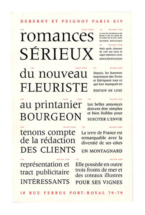 Adrian Frutiger, Méridien, Specimen by Deberny &amp; Peignot, 1957. France. Via aiap.it