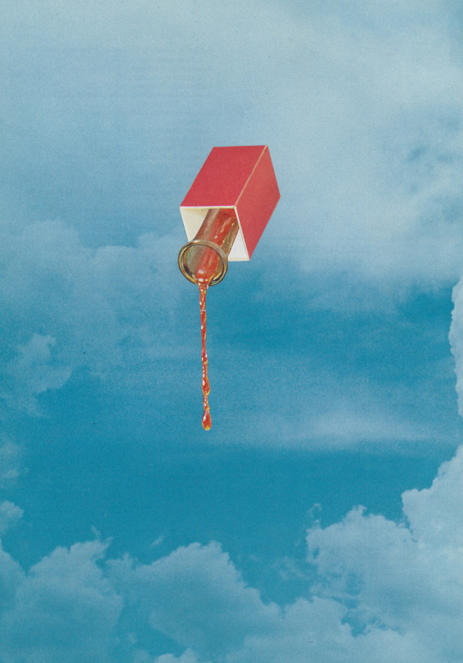 darksilenceinsuburbia:  Bryan Olson. Ultrastructures #3. Let It Drip. http://www.bryanolsoncollage.com/