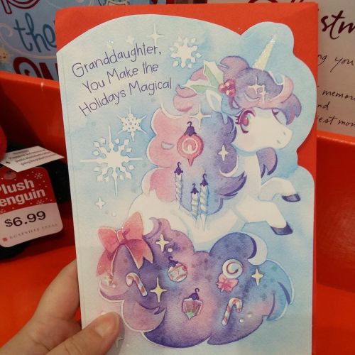 wanderlost-girl:cinnasketches:The Christmas card @lilindar and I made for @amgreetings is out now at