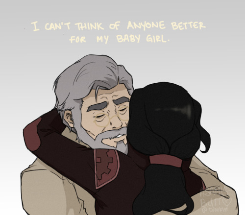 loveable-korrasami:smonchs: tonraq and senna comforting their new future daughter-in-law YES ASAMI D