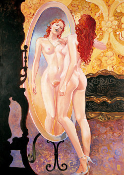 artbeautypaintings:  Painter and the model: