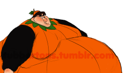 tubbertons:  Omg I’ve waited months to finally post this and then I almost forgot to (technically I’ve done this a year ago now frick but I’m sharing now)Tis the season for a nice big Plumpkin~ ehehehe  Holy lardaceous wobbles.  