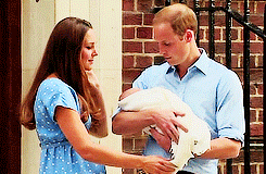 thecambridges:   Prince William &amp; Kate Middleton presenting their Baby Boy