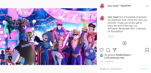 nightfurmoon:  New post from Miss Heed’s instagram! This one’s very interesting as we get to see some of the heroes in the show!Source below