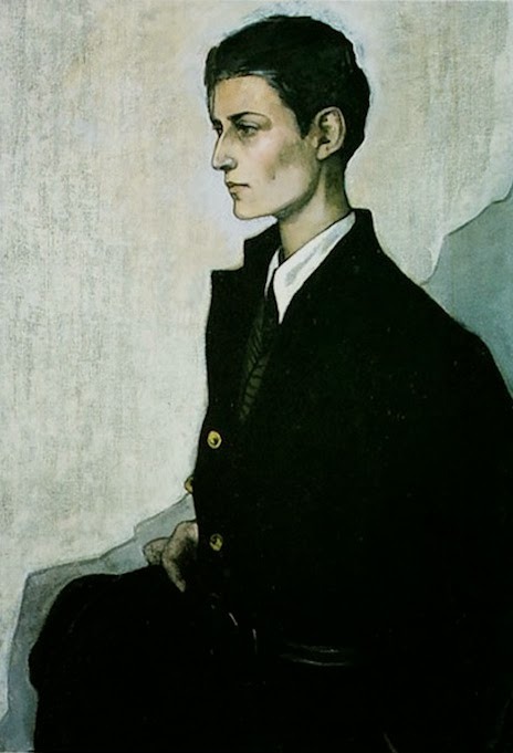 adayinthelesbianlife:   Peter (Young English Girl), by Romaine Brooks (1923)  British