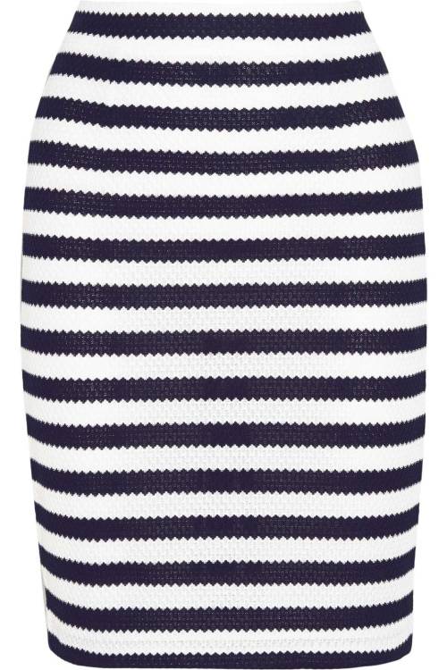 Walda striped knitted cotton pencil skirtSearch for more Skirts by Diane Von Furstenberg on Wanterin