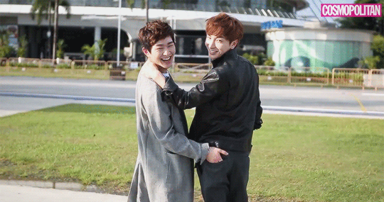 parkjngsoo-deactivated20190109: Leeteuk and Onew for Cosmopolitan