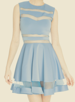 tbdressfashion:  lovely light blue dress