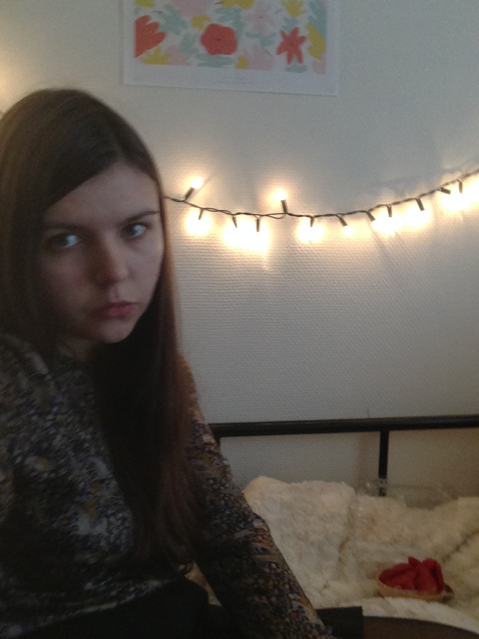 This is possibly my favourite ever selfie as i didn&rsquo;t mean for the strawberry