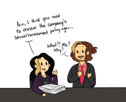 Egobuzz:  Game Grumps Office Au: Aka Arin Would Never Survive The Rules Of A Regular