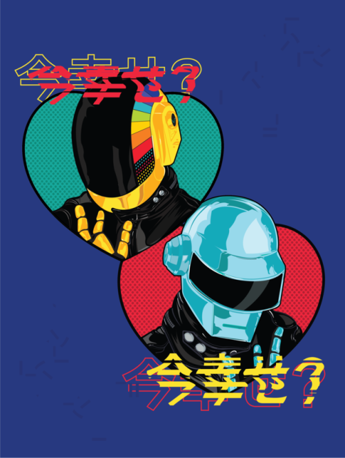 igkdesigns: DAFT PUNK EXPERIENCE / FAN ART For Capiusa Magazine / Guatemala 