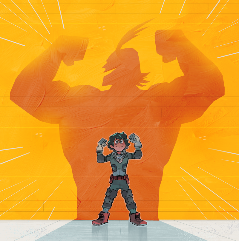 everydaylouie:  losassen:  PLUS ULTRA! Louie is the best and colored another sketch