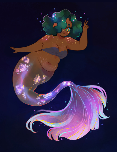 sergle:starting the new year off with a mermaid!!