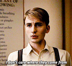 mad-hatter-with-a-box:  allxthirteen:  theladylillibet:  black-nata:  AND FOR THE FIRST TIME EVER IN CINEMA HISTORY AN AMERICAN MADE MOVIE SWAPS FANATICAL PATRIOTISM FOR BASIC HUMAN DECENCY EVEN THOUGH THE MOVIE ITSELF IS CALLED CAPTAIN AMERICA AND IT