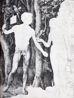 artist-durer:  Adam And Eve, Albrecht DurerMedium:
