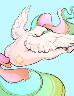 marzipantwist:  glacierclear:  morning stretch   Whoa, this is so pretty!  I adore the contours of her figure and wings.