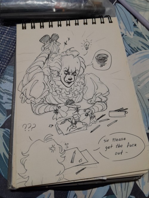 I Have Found A Little Sketch Book About A Dream I Had One Night Where This Big Dumbass Came To Me Just