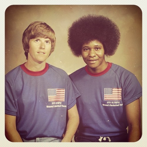 theunsungheroines:U.S. Summer Olympic Women’s Basketball Coach Billie Jean Moore and team member Cha