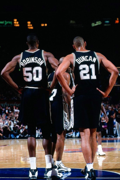 David Robinson and Tim Duncan 1999 NBA Finals