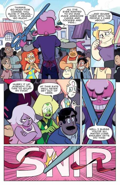 bismuth:  Preview for Steven Universe #25! While on a visit to Lars and the Off Colors, Steven and C