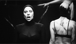 playthemusique:  Lady Gaga - Applause Black &amp; White vs Colour