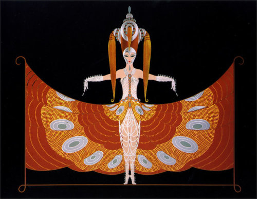 The Hindu Princess by Romain Tirtoff aka Erté (1987)