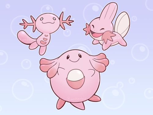 amberlea-draws:Axolotl mons!♥≧( • ◡ •  )≦