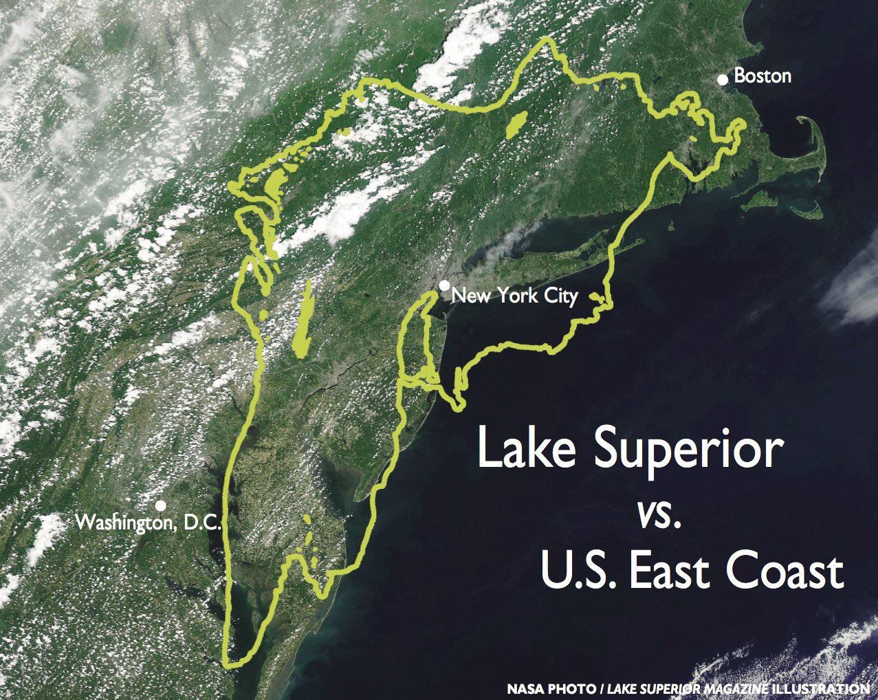 The Size Of Lake Superior Maps On The Web 24bca9dee83bb1900f3a2d749f82f74ecc758f32