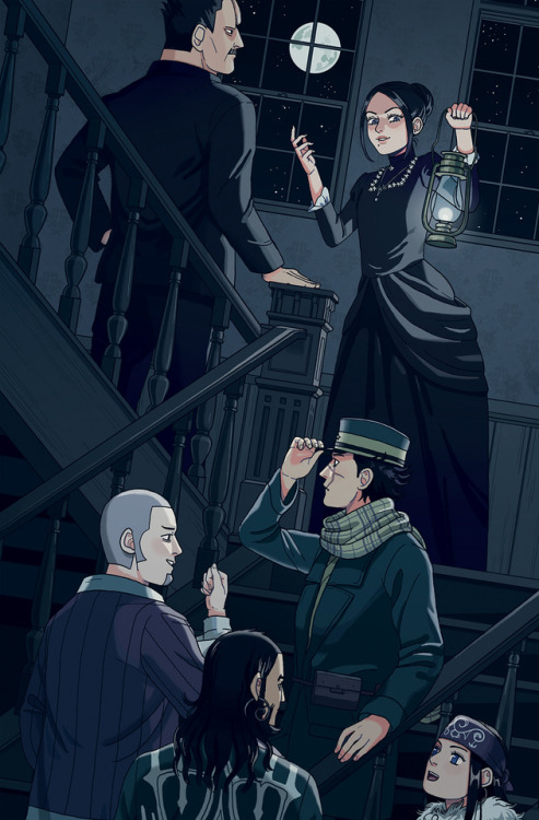 knightofbunnies - my murder hotel piece for @goldenkamuyzine,...