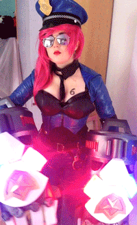 evangeli0n:  Officer Vi Cosplay~! Vi is for…..huge dork. 