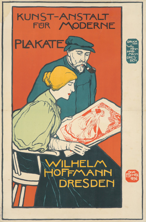 Wilhelm Hoffmann / Dresden (1896). Otto Fischer (German, 1870-1947). Poster. Printer: Wilhelm Hoffma