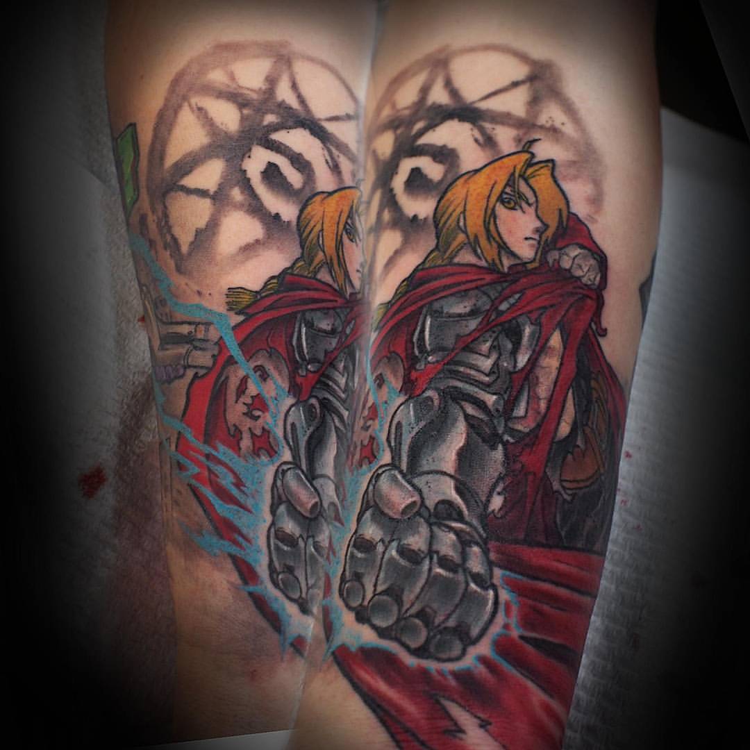 Edward elric automail tattoo session 1 by flaviudraghis on DeviantArt