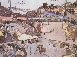 taishou-kun:  Japanese women’s athletic meeting illustration from Fuuzokugahou 風俗画報 (Customs Pictorial) magazine - Japan - December 1903