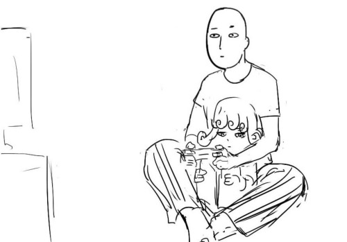 I thought this was going to be cute but Saitama did not disappoint lol XD