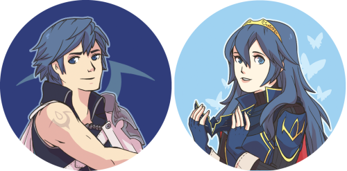 indulged-nostalgia:  FE:A Set of two (2) 1.5” pins are now available at my shop for preorder ! If you buy the set, then I will include one 4x6 print shown above free of charge! You get to pick which one you want! If you end up buying the other print,