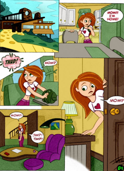 hentai-doujinshi-art:  Kim possible doujinshi, Kimcest 1; Part 1/3  ALL CHARACTER IN THIS COMIC ARE OVER +18