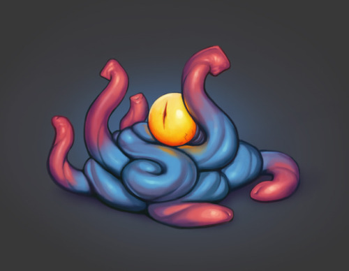 A tentacle monster for my game. Inspired by the works of Calm and CyanCapsule