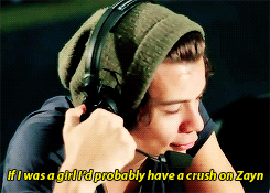 feelszarry:  Zayn: You know..There’s not much not to love about Harry 