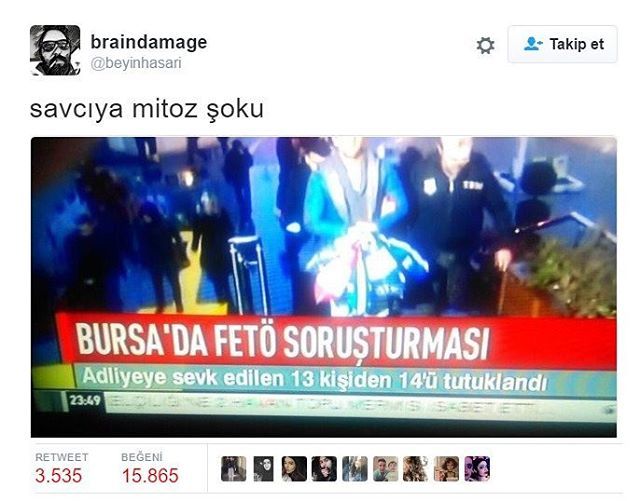 savcıya mitoz...