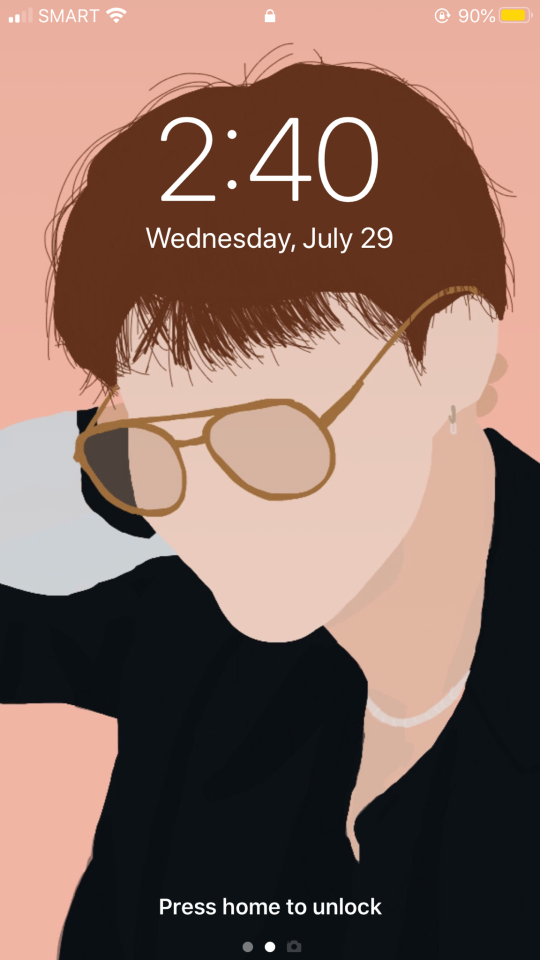 Made A Hobi Lockscreen!!