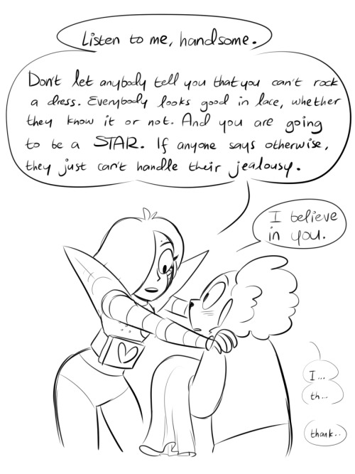 catnippackets:  I have not stopped thinking about this NPC and it fuckin warms my heart to know that Mettaton gave him his dress afterwards and I really wanted to draw it because IT’S SO DANG CUTE URGHRJHGKRFMRSKMFGKDFHNBVFNMmm 