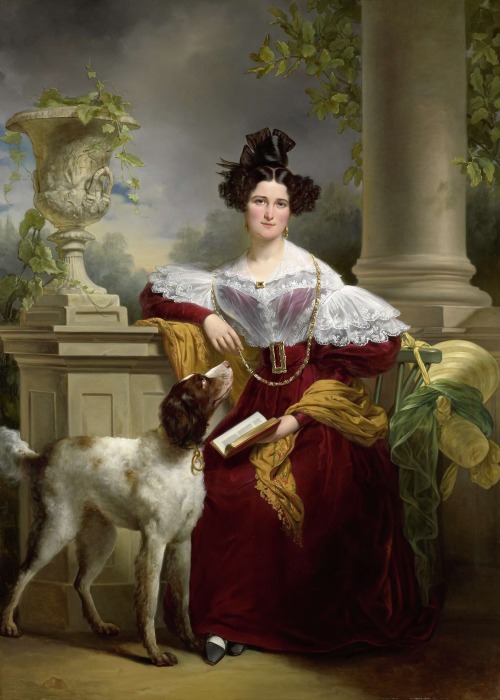 Portrait of Alida Christina Assink (1833). Jan Adam Kruseman (Dutch, 1804- 1862). Oil on canvas. Rij