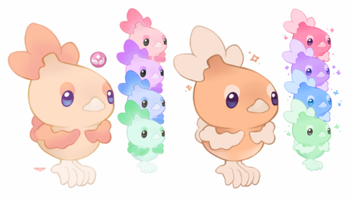 the-vanilluxe-treatment: Some Easter inspired pokemon variations including:A special kind of Torchic