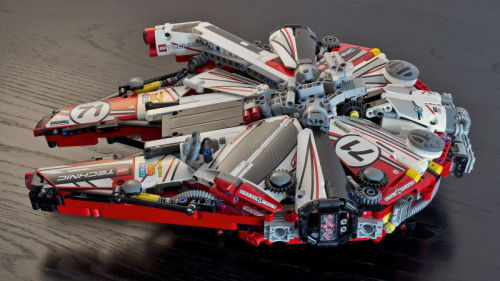 The Lego Millennium Falcon / Racing Livery  by Joe Gan via gizmodoMore lego here.