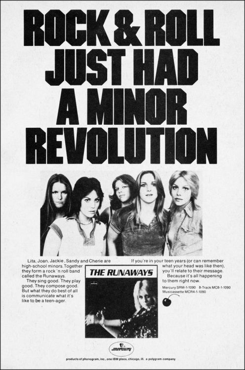 superseventies: The Runaways debut album promo, 1978. 