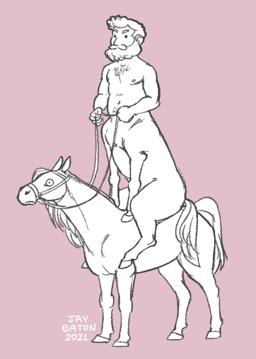 jayrockin:   I only use my ability to draw passable horses for evil. Related: centaur equestrianism.