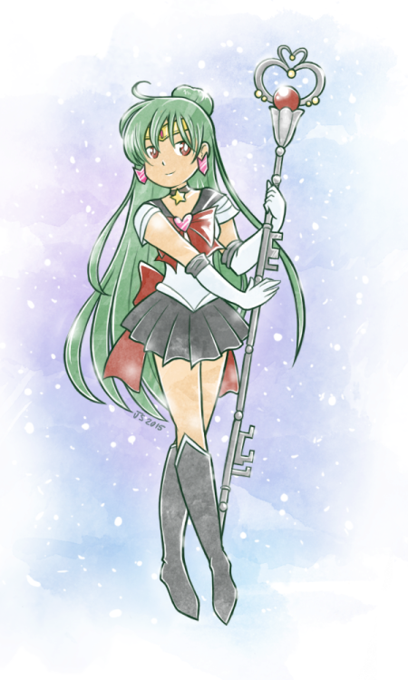 kinokosaur: So much Pluto love going on on my dash from the flyby. So have a Sailor Pluto from me!P.